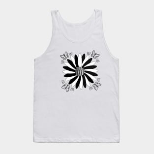 Butterfly Sunflower, Sunflower, Butterfly, Summer Gift, Teen Gift, Women’s Gift Tank Top